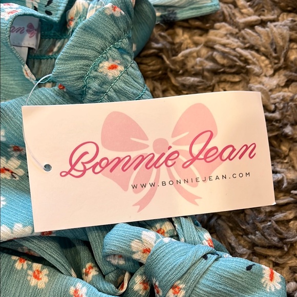 Floral Blue Ruffle Romper - Picture 4 of 5